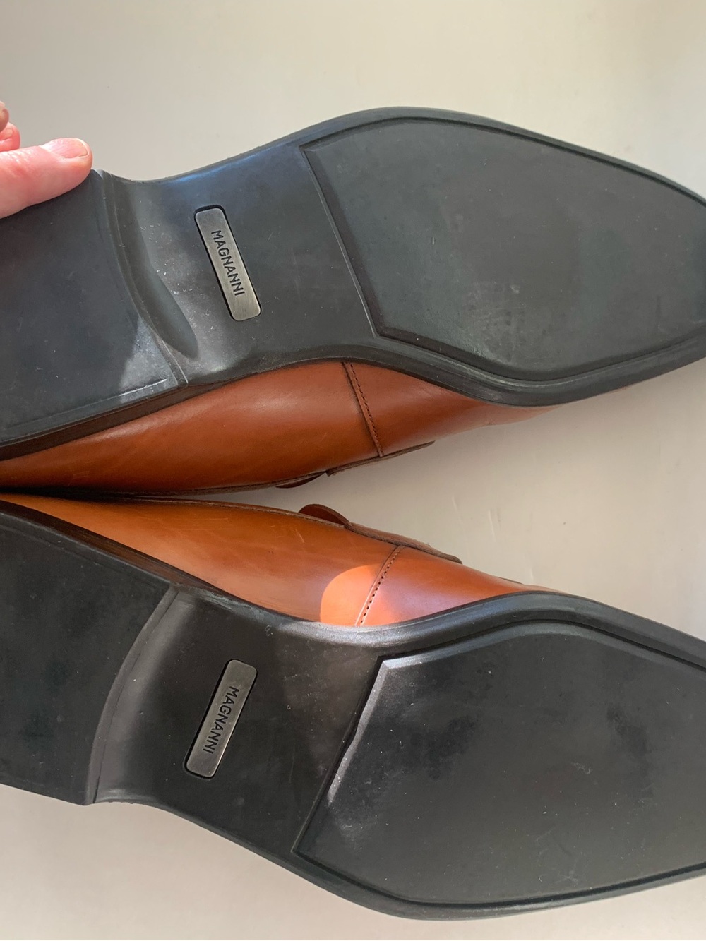 Magnanni Tan Leather Bit Loafers - Picture 3 of 4